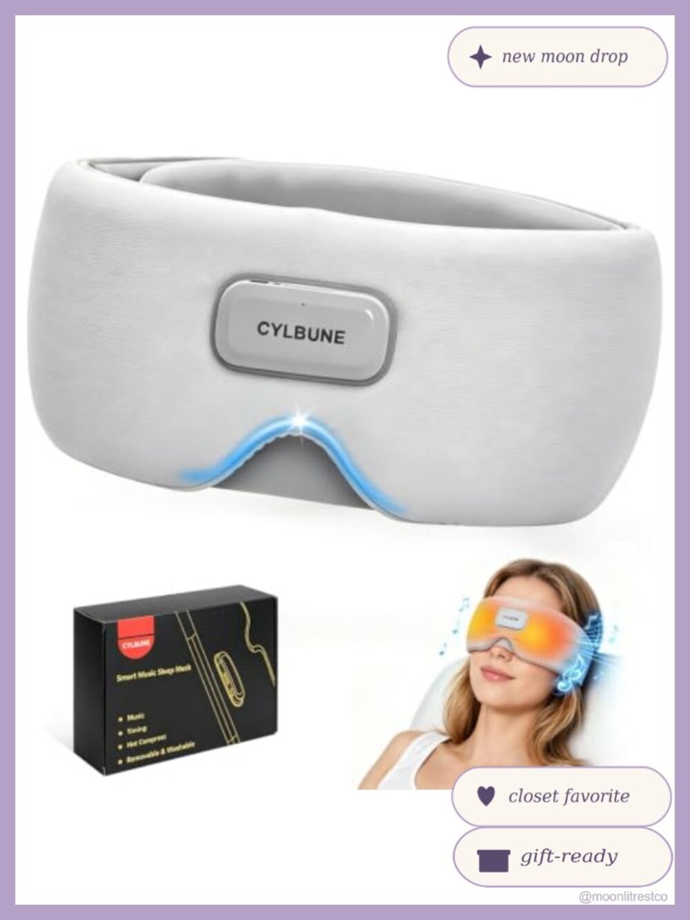 Silk Bluetooth Sleep Mask Washable Blackout Sleeping Mask